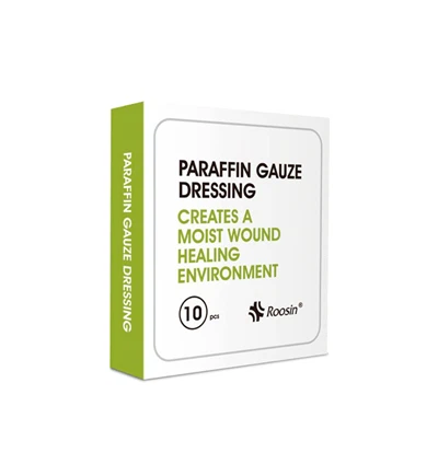 Pansement pour brûlures à la paraffine